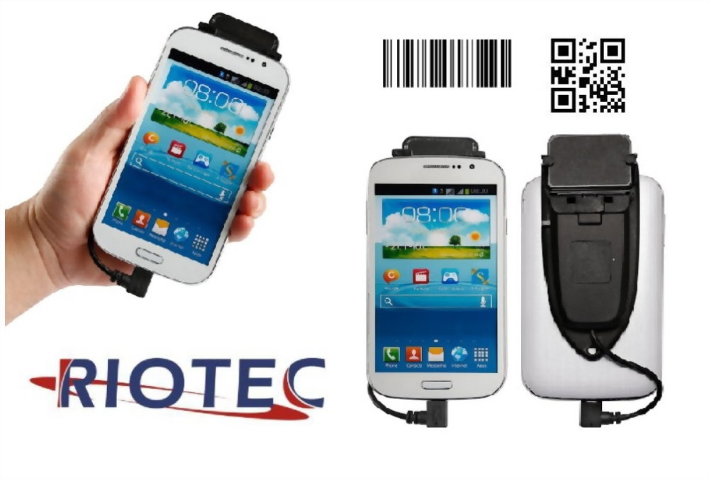 Mobile Barcode Scanner for Android Device, RIOTEC AndroScan DC9252NP, Android Data Collector