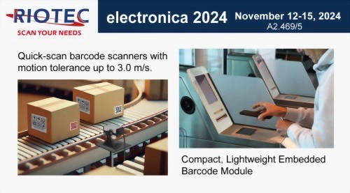 RIOTEC Showcases High-Speed Barcode Scanners and Embedded Solutions at electronica 2024 (Booth No. A2.469/5)