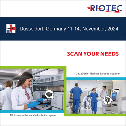 RIOTEC, a Leading Barcode Scan Engines Manufacturer, to Showcase Innovative Solutions at MEDICA2024
