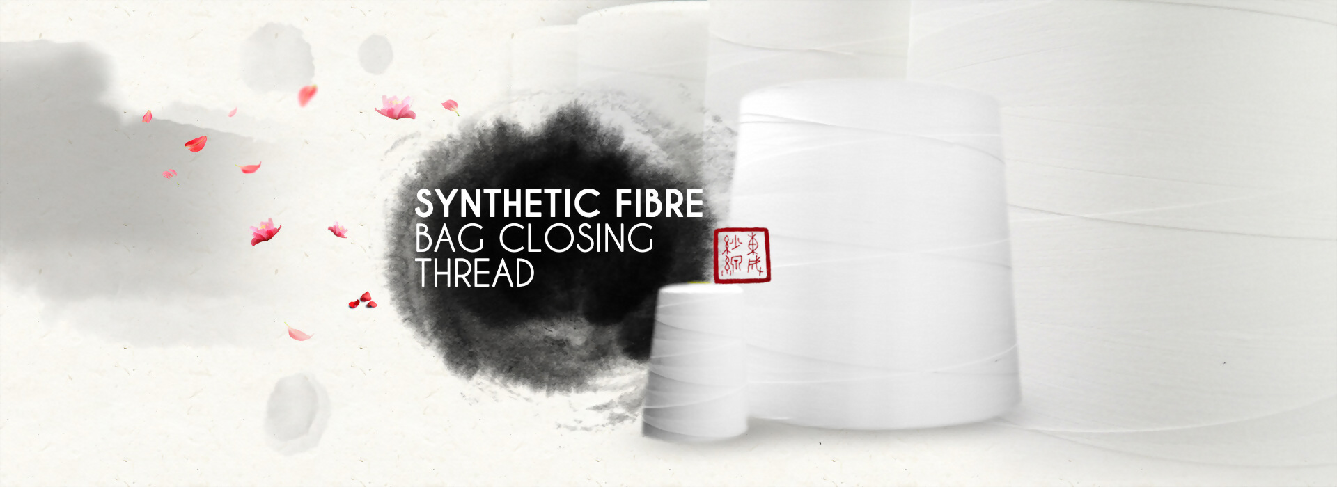Polypropylene bag closing thread