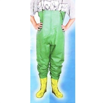 Green PVC Chest Wadder w/boots