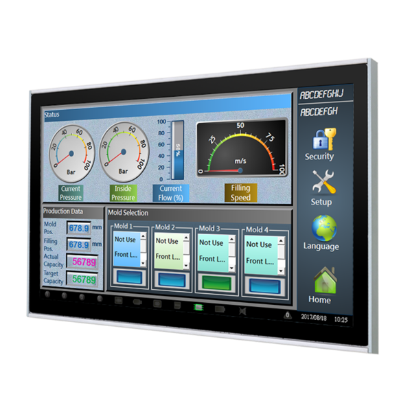 TPM-3221PW, 21.5” FHD 16:9 PCAP Industrial Touch Monitor