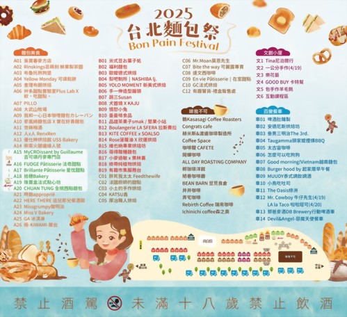 2025「台北麵包祭」週末登場！圓山麵包市集80家攤位、手作活動4大亮點一次看，澱粉控必朝聖