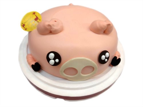 造型蛋糕 | 優仕紳粉紅豬蛋糕