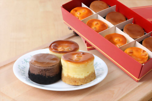 西點禮盒 | 優仕紳焗烤乳酪8入(原味、巧克力)