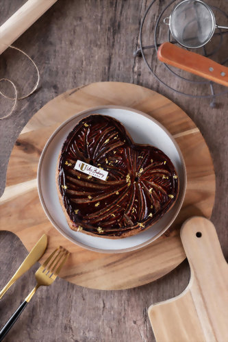 焦糖巧克力開心果國王派