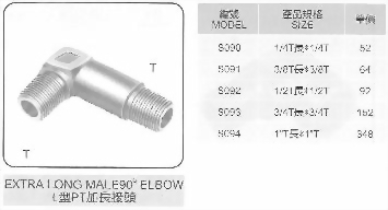 L型PT加長接頭