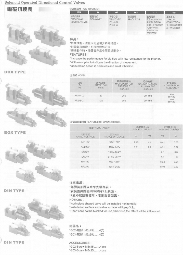 油壓元件-電磁切換閥