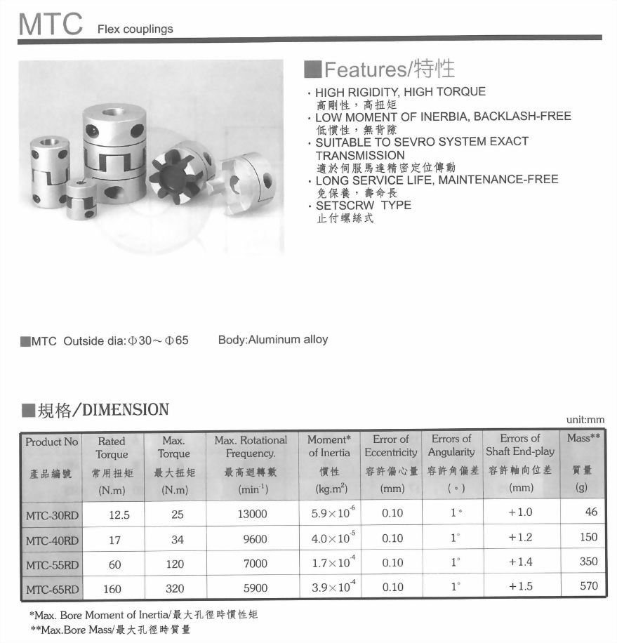 MTC聯軸器