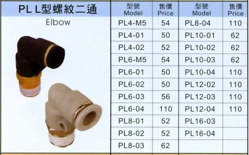 PL L型螺紋二通