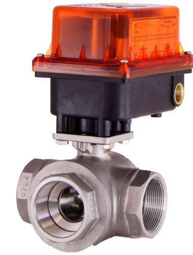 S10-3BL電動式三通閥加高型