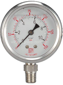 無邊充油式壓力計