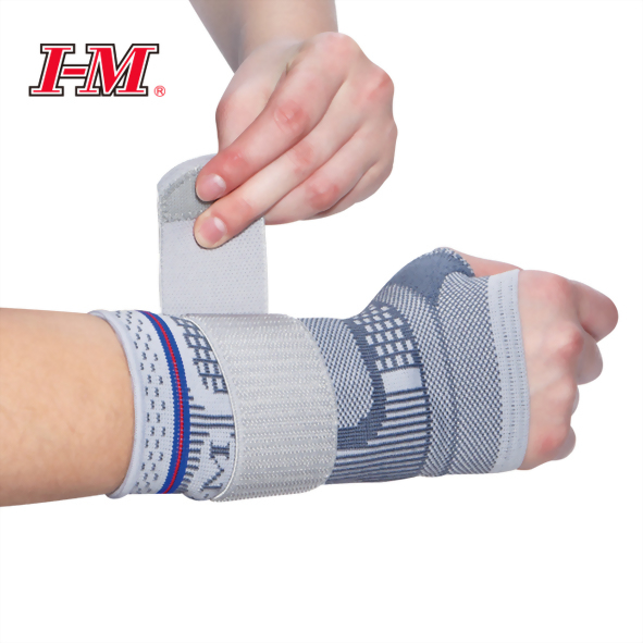 Flat Knitting 3D Orthopedic Wrist Brace with Gel pad & Aluminum Stay Support