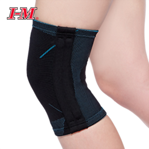 黑藍提花軟鐵護膝