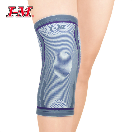 菱格條紋護膝(灰/紫)