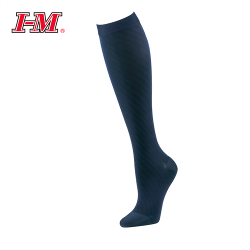 時尚彈性小腿襪(花葵藍)