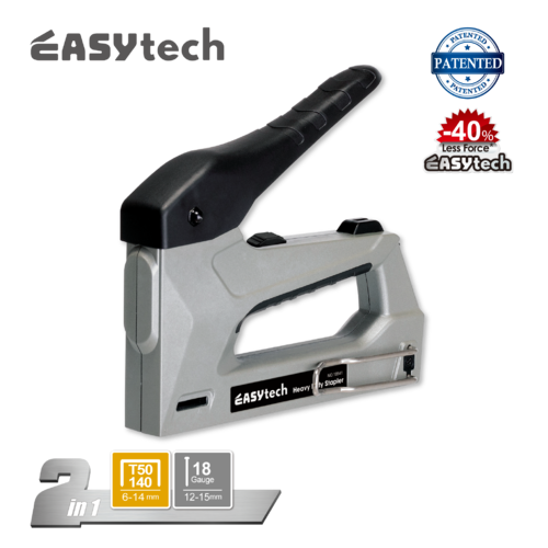 EASYtech 2-in-1 Aluminum Heavy Duty Tacker