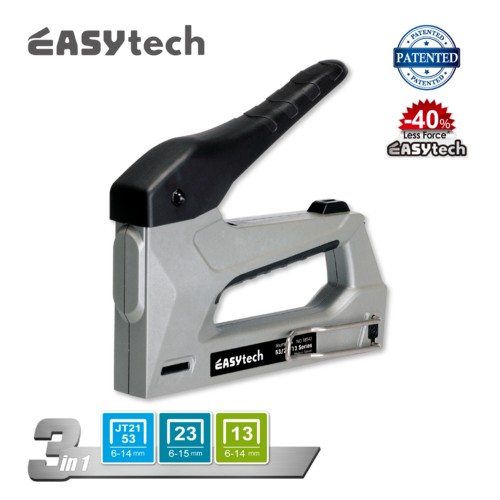 EASYtech 3-in-1 Aluminum Heavy Duty Tacker