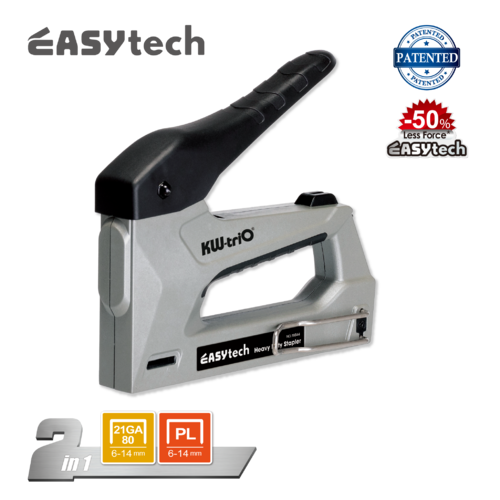 EASYtech 2-in-1 Heavy Duty Aluminum Staple Gun
