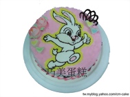 說讚的白兔造型蛋糕