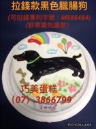 拉錢款黑色臘腸狗