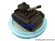 戰車造型蛋糕