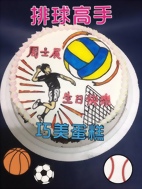 排球高手造型蛋糕