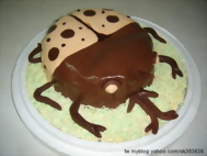甲蟲造形蛋糕，新春愉快