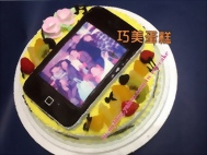相片+iphone5造型蛋糕