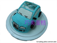 相片+奧迪A3汽車造型蛋糕