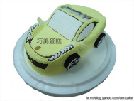相片+法拉利汽車造型蛋糕