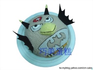 蝙蝠版的憤怒鳥造型蛋糕