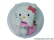 開心的KITTY全身立體造型蛋糕