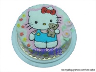 KITTY抱熊造型蛋糕