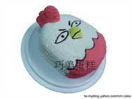 雞貼圖(立體)造型蛋糕