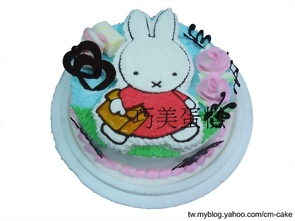 米非兔(miffy兔)2D造型蛋糕