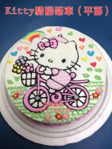 Kitty騎腳踏車(平面）