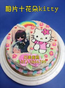 相片十花朵kitty