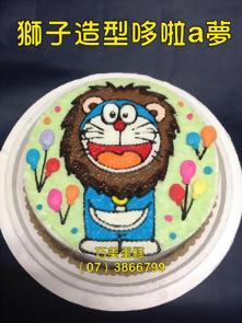 獅子造型哆啦A夢