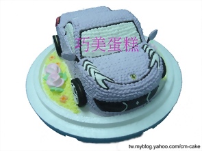 紫色法拉利汽車造型蛋糕