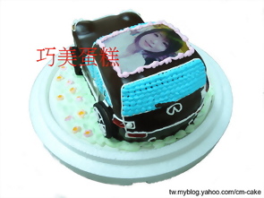 相片+INFINITI汽車造型蛋糕