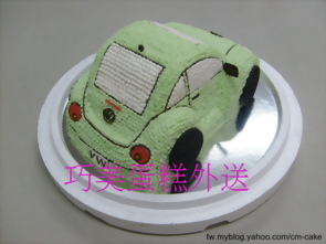 福斯金龜車汽車造型蛋糕
