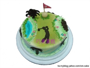 高爾夫球場第19桿造型蛋糕