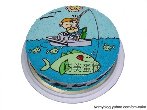 釣大魚造型蛋糕
