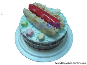 大腸包小腸造型蛋糕