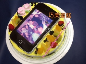 相片+iphone5造型蛋糕