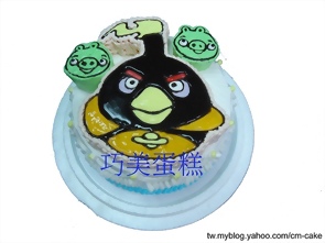 太空版炸彈鳥2D造型蛋糕