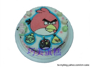 憤怒鳥與他的朋友造型蛋糕