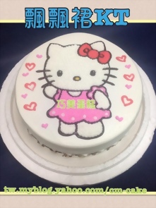 飄飄裙Kitty造型蛋糕
