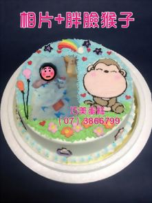 相片+胖臉猴子